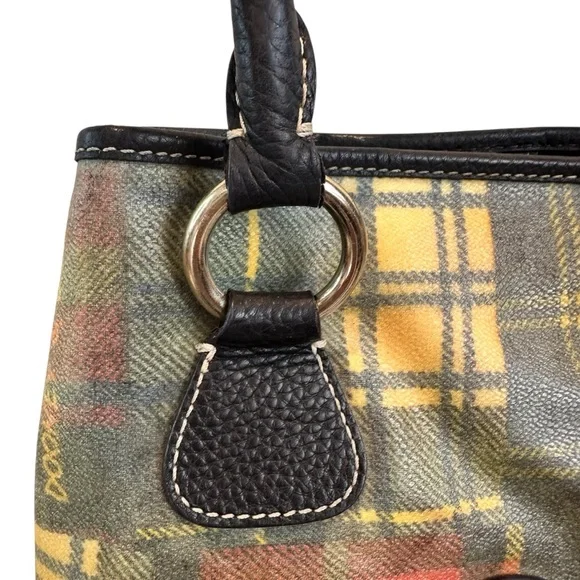 Dooney & Bourke Madras Plaid 
Ladybug Satchel - Picture 7 of 15